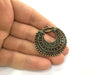 2 Antique Bronze Pendant (40 mm.)  G5174