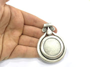Antique Silver Plated Blank , Mountings  (30mm Blank)  G5192