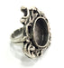 Silver Ring Blank Ring Settings Ring Bezel Base Cabochon Mountings Adjustable  (20mm blank ) Antique Silver Plated Brass G5206
