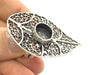 Adjustable Ring Blank, (10mm blank ) Antique Silver Plated Brass G5210