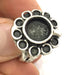 Adjustable Ring Blank, (10 mm blank ) Antique Silver Plated Brass G5224
