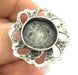 Adjustable Ring Blank, (16 mm blank ) Antique Silver Plated Brass G9638