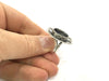 Adjustable Ring Blank, (16 mm blank ) Antique Silver Plated Brass G9638