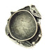 Adjustable Ring Blank, (25mm blank ) Antique Silver Plated Brass G5219