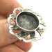 Adjustable Ring Blank, (16 mm blank ) Antique Silver Plated Brass G9638