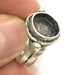 Adjustable Ring Blank, (10 mm blank ) Antique Silver Plated Brass G5236