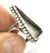 Silver Ring Blank Base Bezel Settings  Cabochon Base Mountings Adjustable (25x25x35mm triangle blank ) Antique Silver Plated Brass G5244