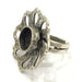 Adjustable Ring Blank, (10 mm blank ) Antique Silver Plated Brass G5256