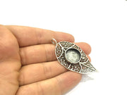 Antique Silver Plated Brass  Mountings , Blanks (16 mm blank) G5248