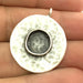 Antique Silver Plated Brass  Mountings , Blanks (10 mm blank) G5270