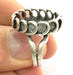 Adjustable Ring Blank, (18x13 mm blank ) Antique Silver Plated Brass G5283