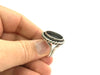 Adjustable Ring Blank, (20mm blank ) Antique Silver Plated Brass G5292