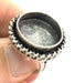 Adjustable Ring Blank, (20mm blank ) Antique Silver Plated Brass G5292