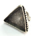 Silver Ring Blank Base Bezel Settings  Cabochon Base Mountings Adjustable (25x25x25 mm triangle blank) Antique Silver Plated Brass G5297