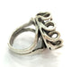 Adjustable Ring Blank, (16mm blank ) Antique Silver Plated Brass G5299