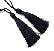 2 Black Thread Tassel  2 pcs (78 mm - 3 inches)  ,   G9602