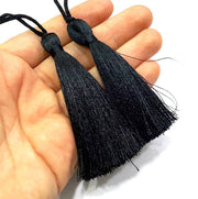 10 Pcs Black Thread Tassel  2 pcs (78 mm - 3 inches)  ,   G9602