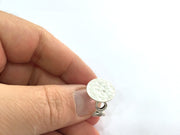 Adjustable Ring Blank, (15mm blank ) Antique Silver Plated Brass G5318