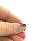 Adjustable Ring Blank, (15mm blank ) Antique Silver Plated Brass G5322