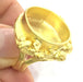 Adjustable Ring Blank, (20mm blank ) Gold Plated Brass G5337