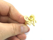 Adjustable Ring Blank, (10mm blank ) Gold Plated Brass G5346