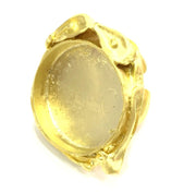 Adjustable Ring Blank, (25mm blank ) Gold Plated Brass G5348