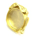 Adjustable Ring Blank, (25mm blank ) Gold Plated Brass G5348