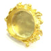 Adjustable Ring Blank, (25mm blank )  Gold Plated Brass G5358