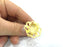 Adjustable Ring Blank, (16mm blank )  Gold Plated Brass G5360