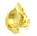 Adjustable Ring Blank, (16mm blank )  Gold Plated Brass G5369