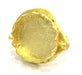 Adjustable Ring Blank, (20mm blank )  Gold Plated Brass G5370