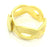 Gold Ring Blank Ring Setting Ring Bezel Base Cabochon Mountings Adjustable Ring Blank, (10mm blank )  Gold Plated Brass G5372