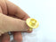 Adjustable Ring Blank, (10mm blank )  Gold Plated Brass G5373