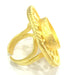 Adjustable Ring Blank, (16mm blank )  Gold Plated Brass G5382