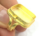 Adjustable Ring Blank, (20x20mm blank )  Gold Plated Brass G5383