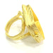 Adjustable Ring Blank, (20x20mm blank )  Gold Plated Brass G5383