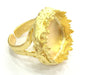 Adjustable Ring Blank, (20mm blank )  Gold Plated Brass G5395