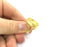 Adjustable Ring Blank, (20mm blank )  Gold Plated Brass G5395