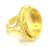 Adjustable Ring Blank, (20mm blank )  Gold Plated Brass G5405