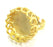 Gold Ring Blank Ring Settings Ring Bezel Base Cabochon Mountings Adjustable (20mm blank )  Gold Plated Brass G5408