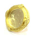 Ring Blank Bezel Setting , (25mm blank ) Adjustable Gold Plated Brass G5411