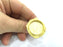 Ring Blank Bezel Setting , (25mm blank ) Adjustable Gold Plated Brass G5411