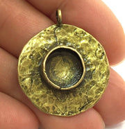 Antique Bronze Brass Blank (12mm blank) , Mountings  G5440