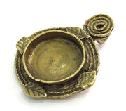 Antique Bronze Brass Blank (20mm blank) , Mountings  G5448