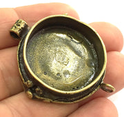 Antique Bronze Brass Blank (29mm blank) , Mountings  G5445