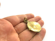 Antique Bronze Brass Blank (20mm blank) , Mountings  G5448