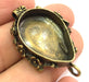 Antique Bronze Brass Blank (28x22mm blank) , Mountings  G5470