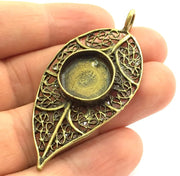 Antique Bronze Brass Blank (16mm blank) , Mountings  G5474