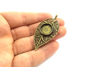 Antique Bronze Brass Blank (16mm blank) , Mountings  G5474