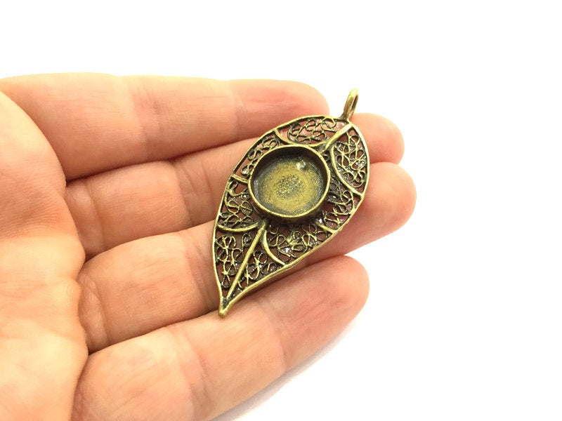 Antique Bronze Brass Blank (16mm blank) , Mountings  G5474